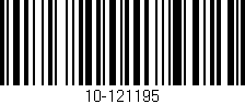 Código de barras (EAN, GTIN, SKU, ISBN): '10-121195'