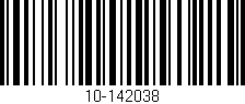 Código de barras (EAN, GTIN, SKU, ISBN): '10-142038'
