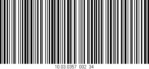 Código de barras (EAN, GTIN, SKU, ISBN): '10.03.0357_002_34'