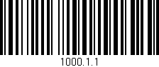 Código de barras (EAN, GTIN, SKU, ISBN): '1000.1.1'