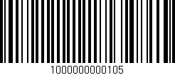 Código de barras (EAN, GTIN, SKU, ISBN): '1000000000105'