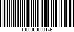 Código de barras (EAN, GTIN, SKU, ISBN): '1000000000146'