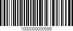Código de barras (EAN, GTIN, SKU, ISBN): '1000000000588'