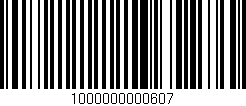 Código de barras (EAN, GTIN, SKU, ISBN): '1000000000607'
