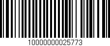 Código de barras (EAN, GTIN, SKU, ISBN): '10000000025773'