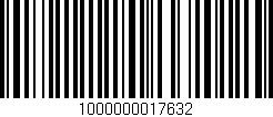 Código de barras (EAN, GTIN, SKU, ISBN): '1000000017632'