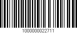 Código de barras (EAN, GTIN, SKU, ISBN): '1000000022711'