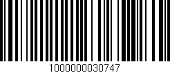 Código de barras (EAN, GTIN, SKU, ISBN): '1000000030747'