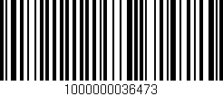 Código de barras (EAN, GTIN, SKU, ISBN): '1000000036473'