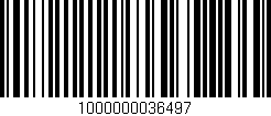 Código de barras (EAN, GTIN, SKU, ISBN): '1000000036497'