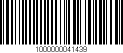Código de barras (EAN, GTIN, SKU, ISBN): '1000000041439'