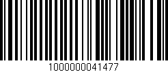Código de barras (EAN, GTIN, SKU, ISBN): '1000000041477'