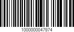 Código de barras (EAN, GTIN, SKU, ISBN): '1000000047974'