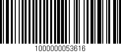 Código de barras (EAN, GTIN, SKU, ISBN): '1000000053616'