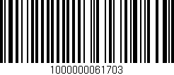 Código de barras (EAN, GTIN, SKU, ISBN): '1000000061703'