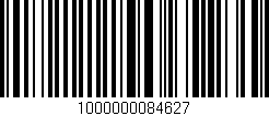 Código de barras (EAN, GTIN, SKU, ISBN): '1000000084627'