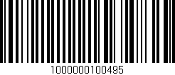 Código de barras (EAN, GTIN, SKU, ISBN): '1000000100495'