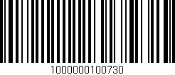 Código de barras (EAN, GTIN, SKU, ISBN): '1000000100730'