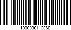 Código de barras (EAN, GTIN, SKU, ISBN): '1000000113068'