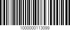 Código de barras (EAN, GTIN, SKU, ISBN): '1000000113099'