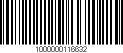 Código de barras (EAN, GTIN, SKU, ISBN): '1000000116632'