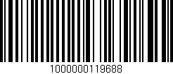 Código de barras (EAN, GTIN, SKU, ISBN): '1000000119688'