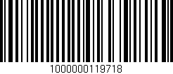 Código de barras (EAN, GTIN, SKU, ISBN): '1000000119718'