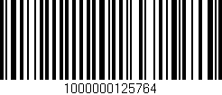 Código de barras (EAN, GTIN, SKU, ISBN): '1000000125764'
