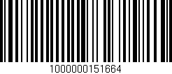 Código de barras (EAN, GTIN, SKU, ISBN): '1000000151664'