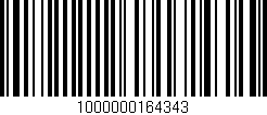 Código de barras (EAN, GTIN, SKU, ISBN): '1000000164343'