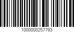 Código de barras (EAN, GTIN, SKU, ISBN): '1000000257793'