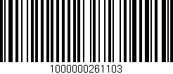 Código de barras (EAN, GTIN, SKU, ISBN): '1000000261103'