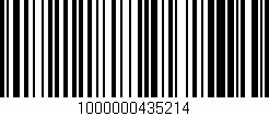 Código de barras (EAN, GTIN, SKU, ISBN): '1000000435214'