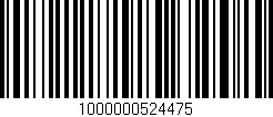 Código de barras (EAN, GTIN, SKU, ISBN): '1000000524475'