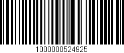 Código de barras (EAN, GTIN, SKU, ISBN): '1000000524925'