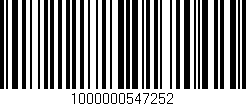Código de barras (EAN, GTIN, SKU, ISBN): '1000000547252'