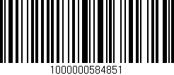 Código de barras (EAN, GTIN, SKU, ISBN): '1000000584851'