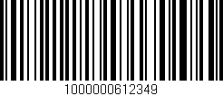 Código de barras (EAN, GTIN, SKU, ISBN): '1000000612349'