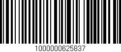 Código de barras (EAN, GTIN, SKU, ISBN): '1000000625837'