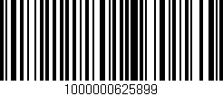 Código de barras (EAN, GTIN, SKU, ISBN): '1000000625899'