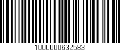 Código de barras (EAN, GTIN, SKU, ISBN): '1000000632583'