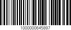Código de barras (EAN, GTIN, SKU, ISBN): '1000000645897'