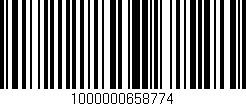 Código de barras (EAN, GTIN, SKU, ISBN): '1000000658774'