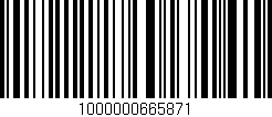 Código de barras (EAN, GTIN, SKU, ISBN): '1000000665871'
