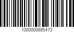 Código de barras (EAN, GTIN, SKU, ISBN): '1000000685473'