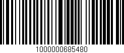 Código de barras (EAN, GTIN, SKU, ISBN): '1000000685480'