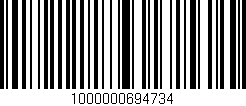 Código de barras (EAN, GTIN, SKU, ISBN): '1000000694734'