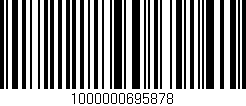 Código de barras (EAN, GTIN, SKU, ISBN): '1000000695878'