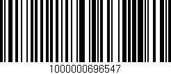 Código de barras (EAN, GTIN, SKU, ISBN): '1000000696547'