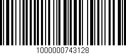 Código de barras (EAN, GTIN, SKU, ISBN): '1000000743128'